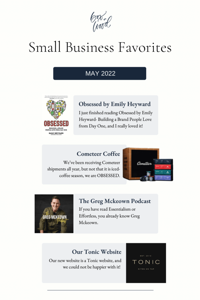 Box+Wood Gift Company Corporate Gifting Small Business Favorites for May
